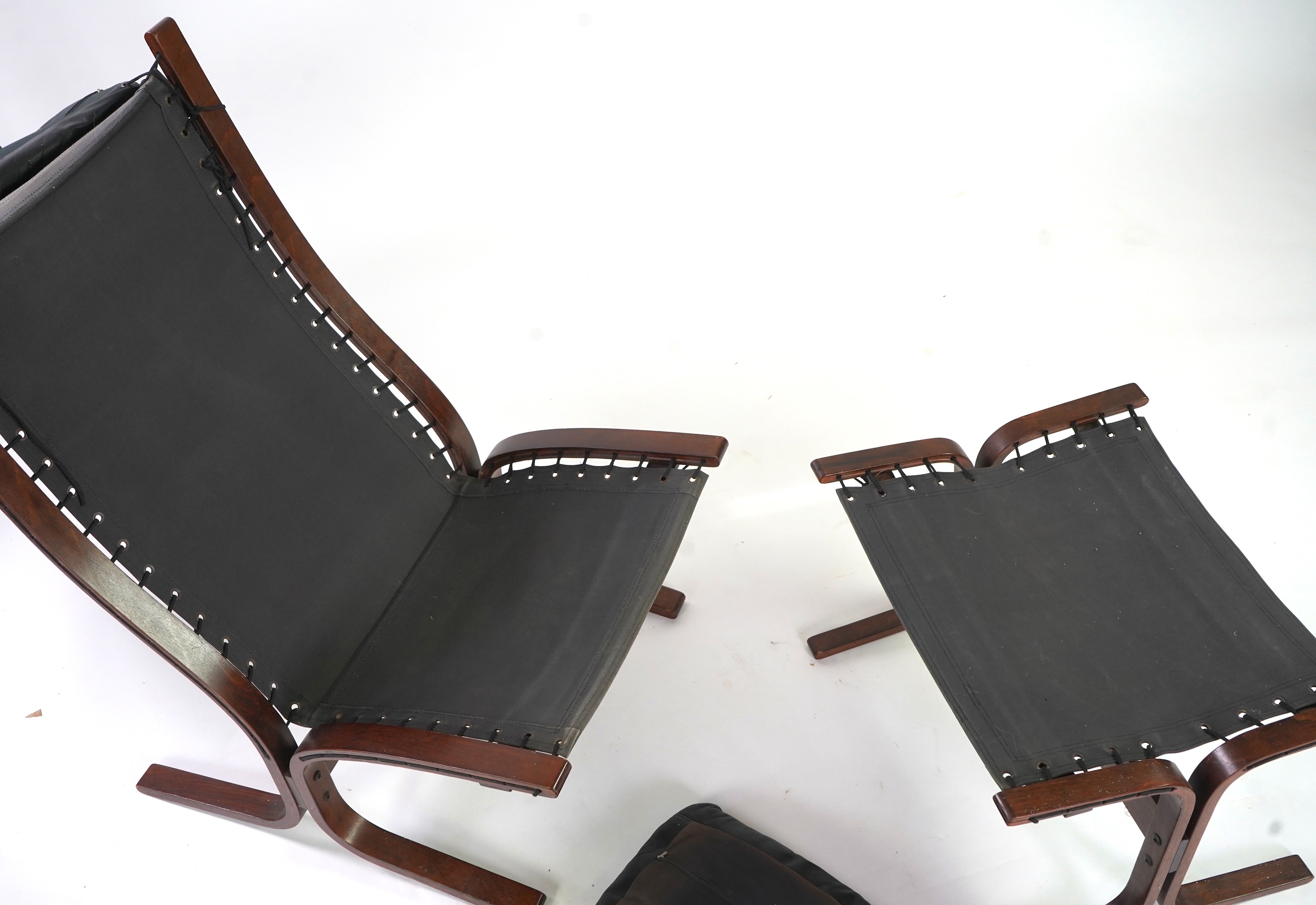 Ingmar Relling (Norwegian, 1920-2002) for Westnofa: A 'Siesta' lounge chair and ottoman